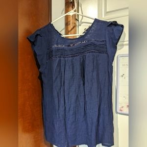 E&M Blue Blouse